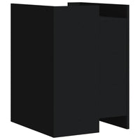 Comodino Nero 45x50x65 cm in Legno Multistrato