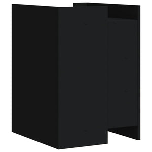 Comodino Nero 45x50x65 cm in Legno Multistrato