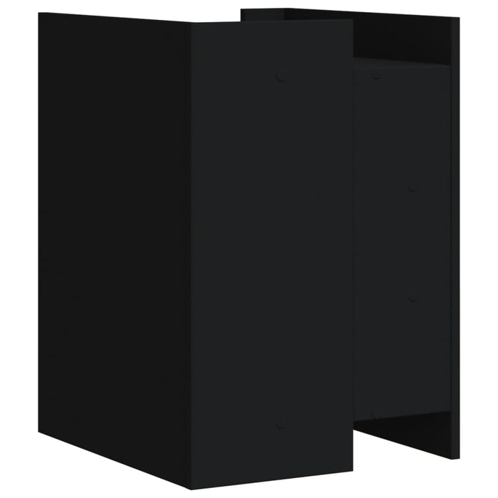 Comodino Nero 45x50x65 cm in Legno Multistrato