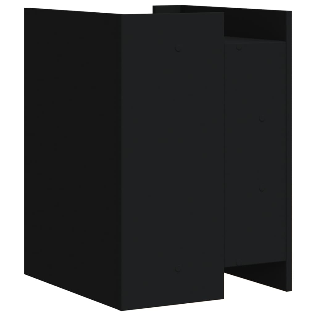 Comodino Nero 45x50x65 cm in Legno Multistrato 848305