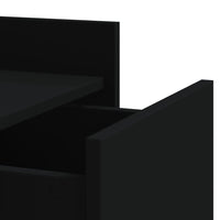 Comodino Nero 45x50x65 cm in Legno Multistrato