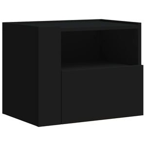Comodini a Muro 2 pz Nero 45x30x35 cm 848314