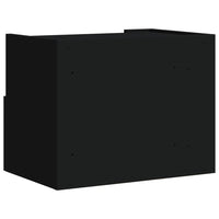 Comodini a Muro 2 pz-Set di 2 Tavolino da notte Nero 45x30x35 cm 554749