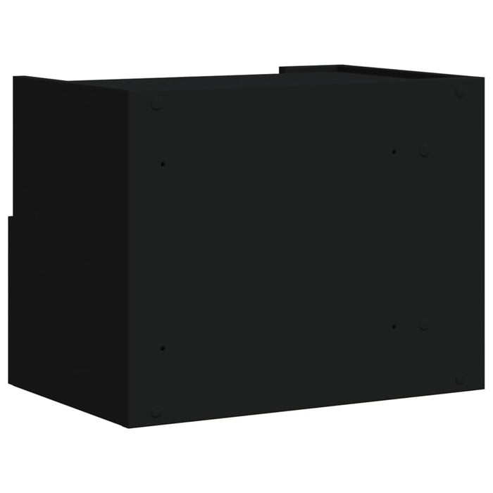 Comodini a Muro 2 pz-Set di 2 Tavolino da notte Nero 45x30x35 cm 554749