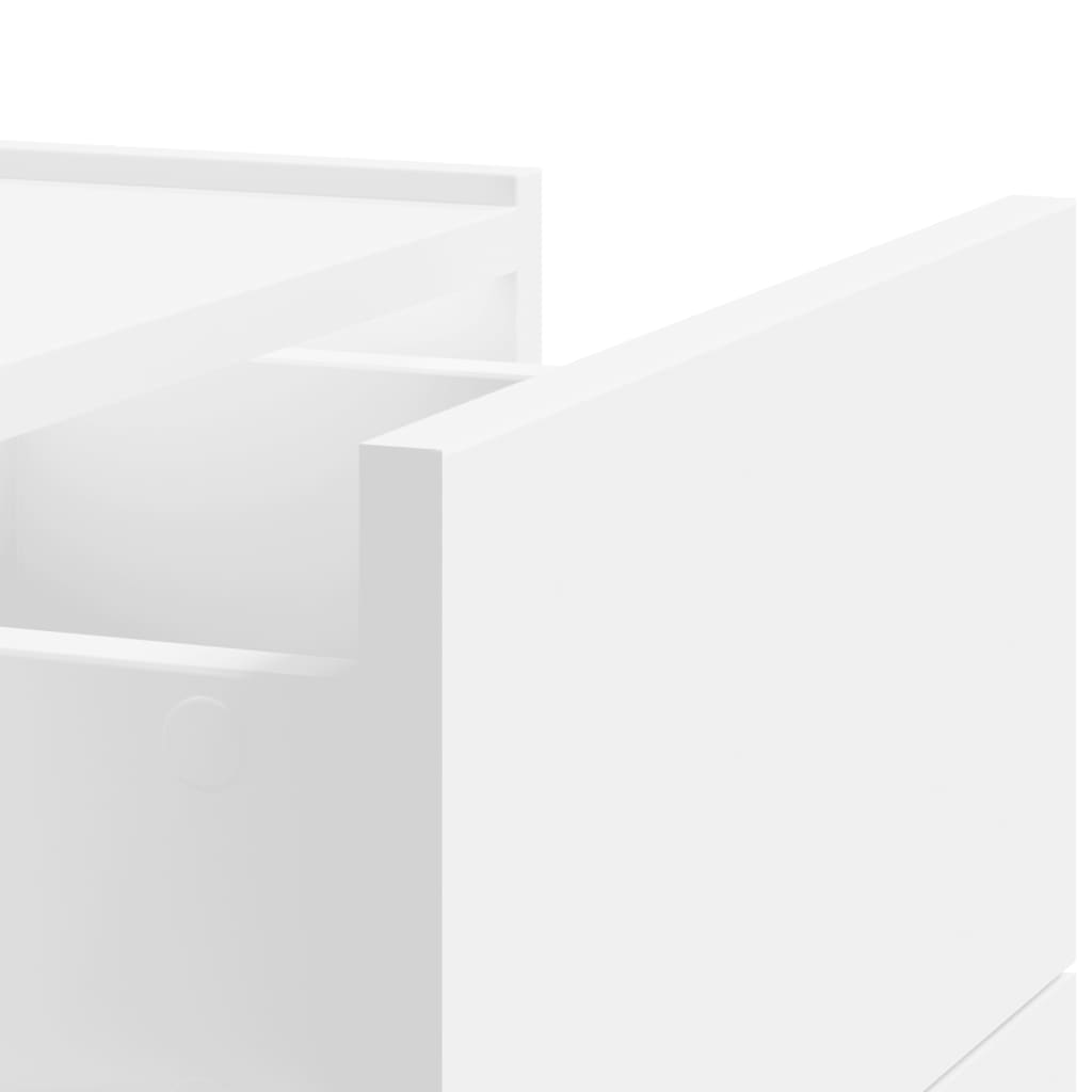 Comodini a Muro 2 pz Bianchi 45x30x35 cm 848326