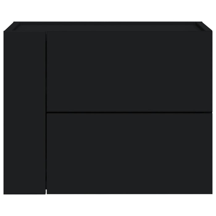 Comodino a Muro Nero 45x30x35 cm 848327