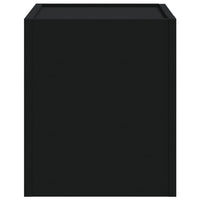 Comodino a Muro Nero 45x30x35 cm 848327