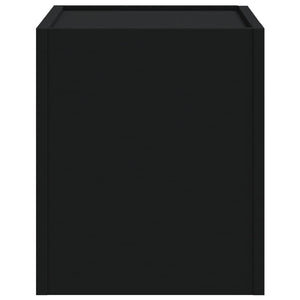 Comodino a Muro Nero 45x30x35 cm 848327