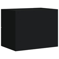Comodino a Muro Nero 45x30x35 cm 848327