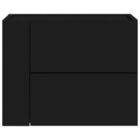 Comodini a Muro 2 pz Nero 45x30x35 cm 848328