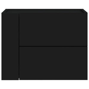 Comodini a Muro 2 pz Nero 45x30x35 cm 848328