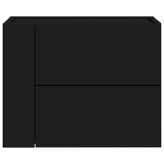 Comodini a Muro 2 pz Nero 45x30x35 cm 848328