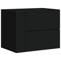 Comodini a Muro 2 pz Nero 45x30x35 cm 848328