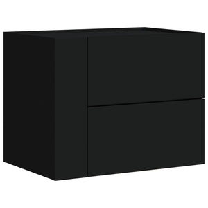 Comodini a Muro 2 pz Nero 45x30x35 cm 848328