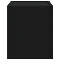 vidaXL Comodini a Muro 2 pz Nero 45x30x35 cm