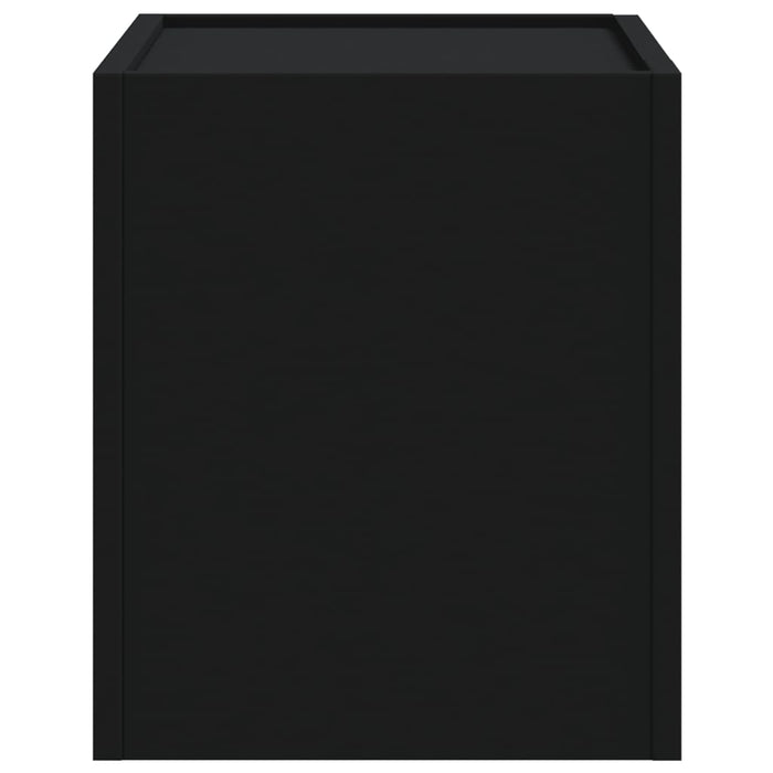 vidaXL Comodini a Muro 2 pz Nero 45x30x35 cm