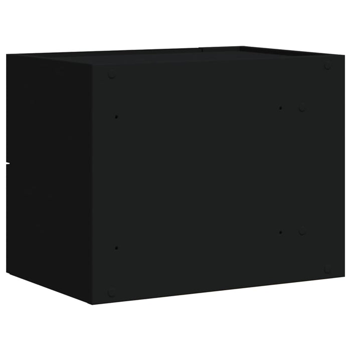 Comodini a Muro 2 pz Nero 45x30x35 cm 848328