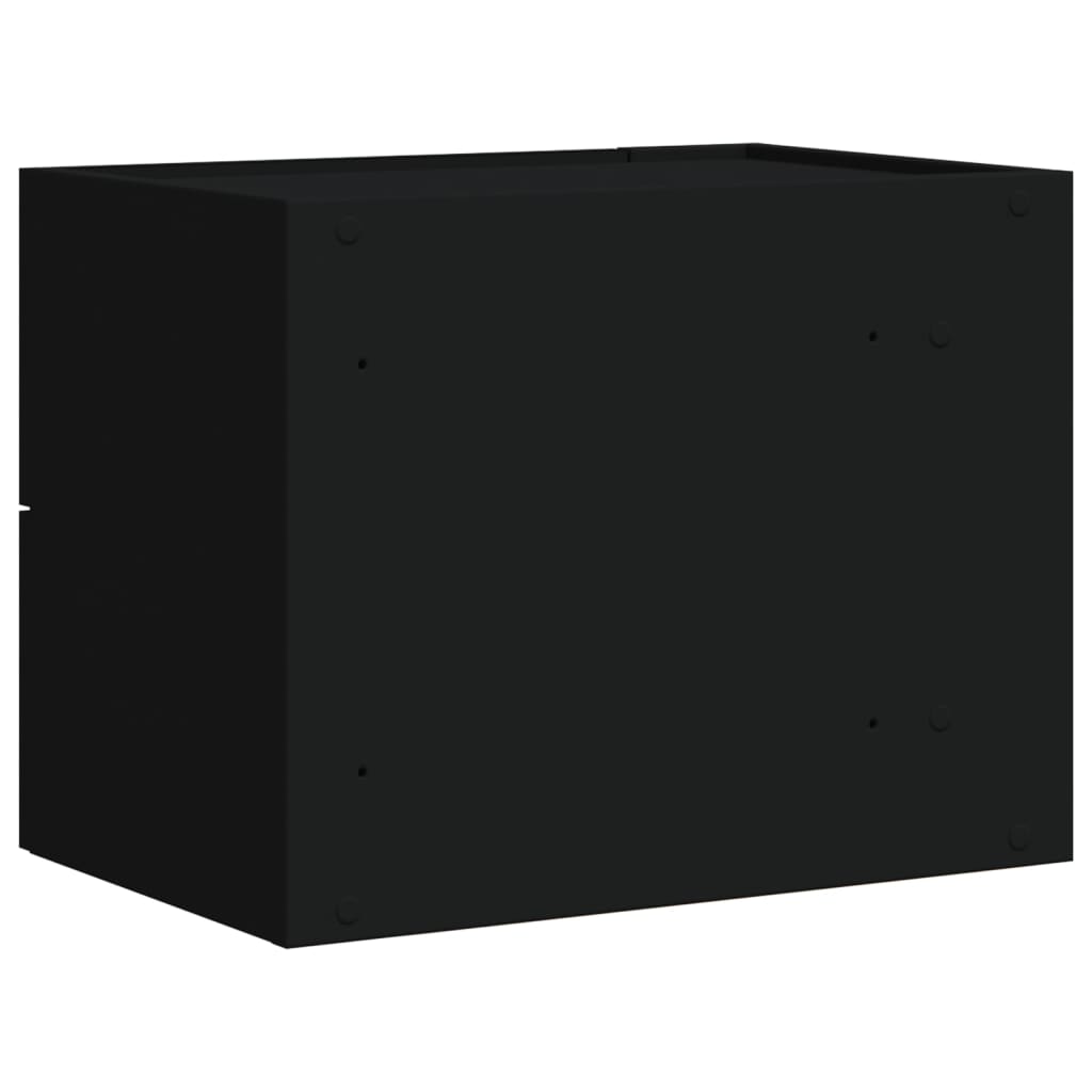 Comodini a Muro 2 pz-Set di 2 Tavolino da notte Nero 45x30x35 cm 241697