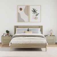 Comodini a Muro 2 pz-Set di 2 Tavolino da notte Rovere Sonoma 45x30x35 cm 597217