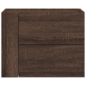 Comodino a Muro Rovere Marrone 45x30x35 cm 848337