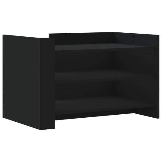 Tavolino da Salotto-Tavolino da soggiorno-Tavolo Nero 80x50x50 cm in Legno Multistrato 423595