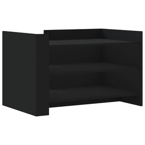 vidaXL Tavolino da Salotto Nero 80x50x50 cm in Legno Multistrato