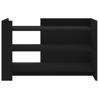 Tavolino da Salotto Nero 80x50x50 cm in Legno Multistrato 848340