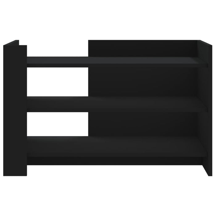 Tavolino da Salotto Nero 80x50x50 cm in Legno Multistrato 848340