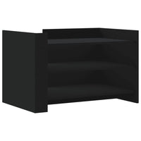vidaXL Tavolino da Salotto Nero 80x50x50 cm in Legno Multistrato