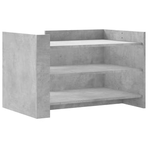 Tavolino Salotto-Tavolino da soggiorno-Tavolo Grigio Cemento 80x50x50 cm Legno Multistrato 541547