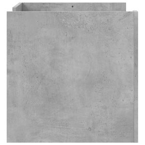 Tavolino Salotto-Tavolino da soggiorno-Tavolo Grigio Cemento 80x50x50 cm Legno Multistrato 541547