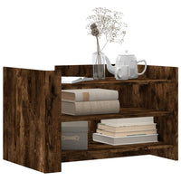 Tavolino da Salotto Rovere Fumo 80x50x50cm in Legno Multistrato 848343