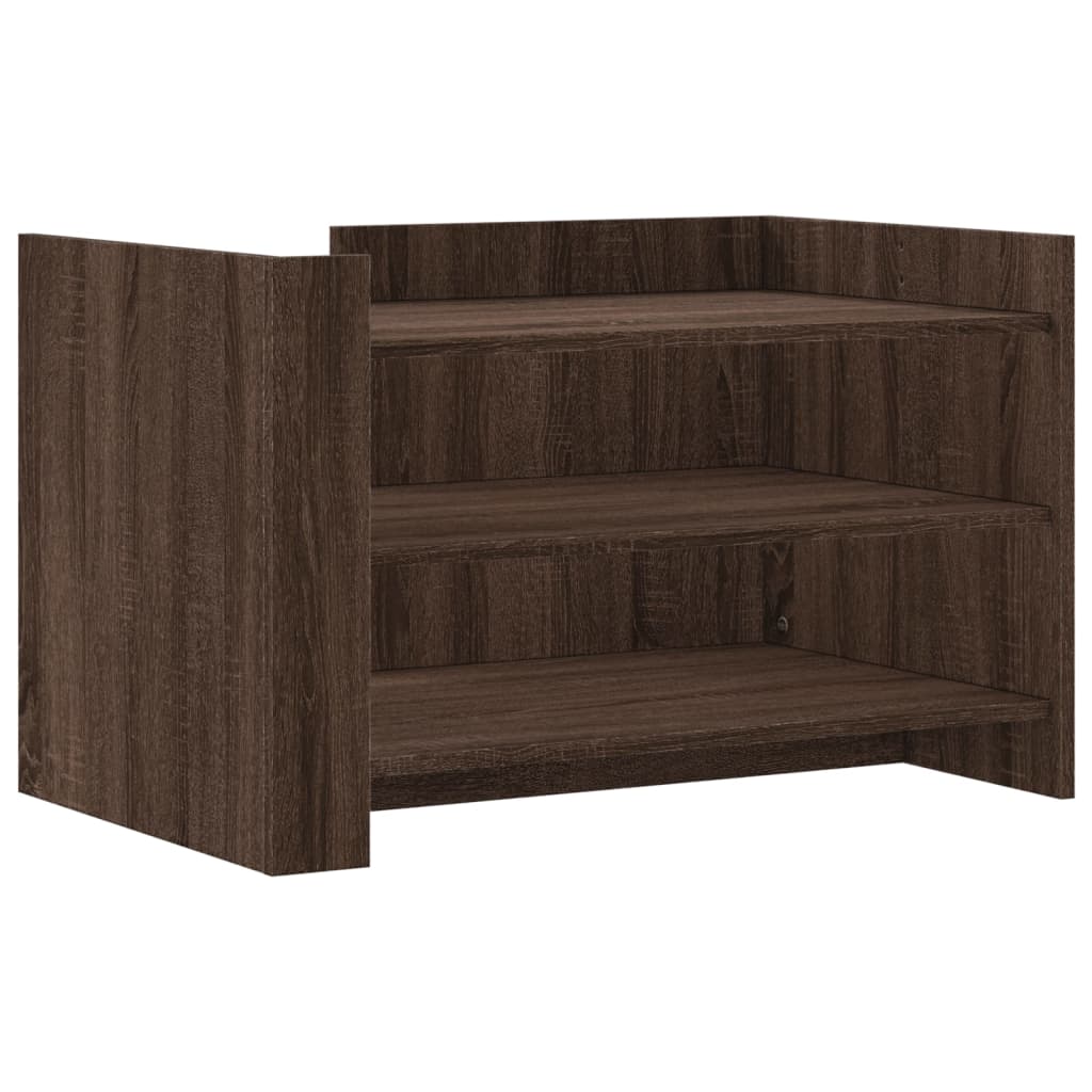 Tavolino da Salotto Rovere Marrone 80x50x50cm Legno Multistrato
