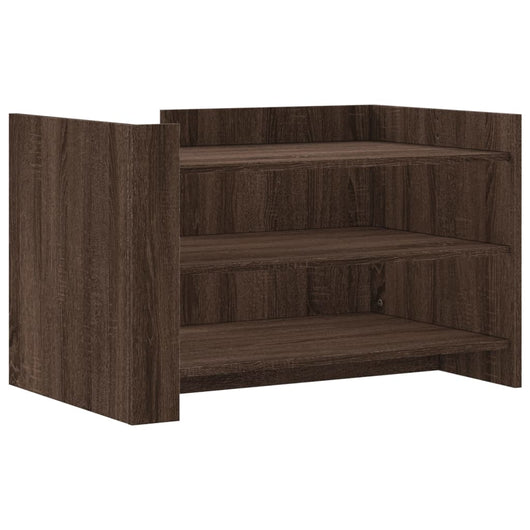 Tavolino da Salotto-Tavolino da soggiorno-Tavolo Rovere Marrone 80x50x50cm Legno Multistrato 683607