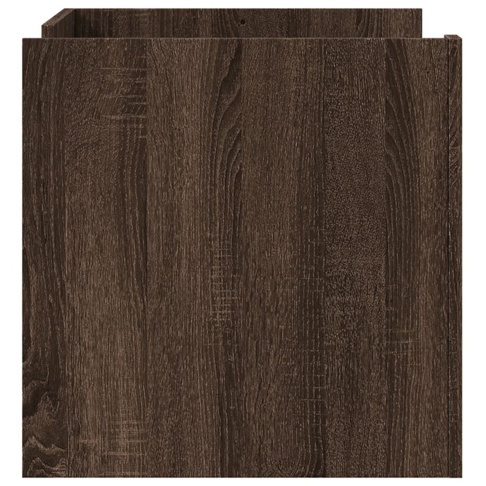 Tavolino da Salotto Rovere Marrone 80x50x50cm Legno Multistrato