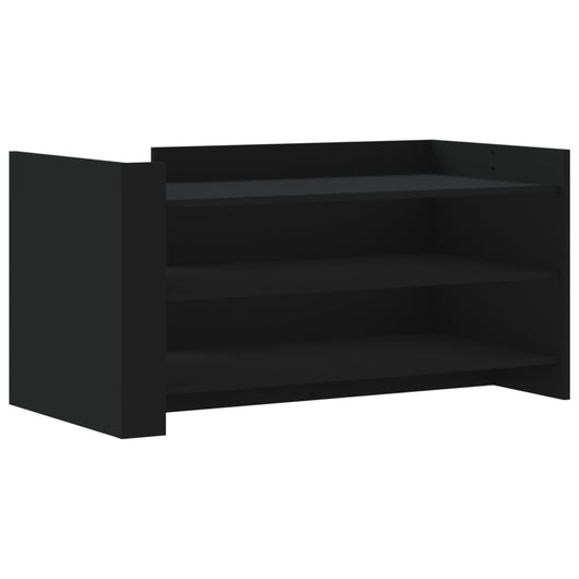 Tavolino da Salotto-Tavolino da soggiorno-Tavolo Nero 100x50x50 cm Legno Multistrato 275709