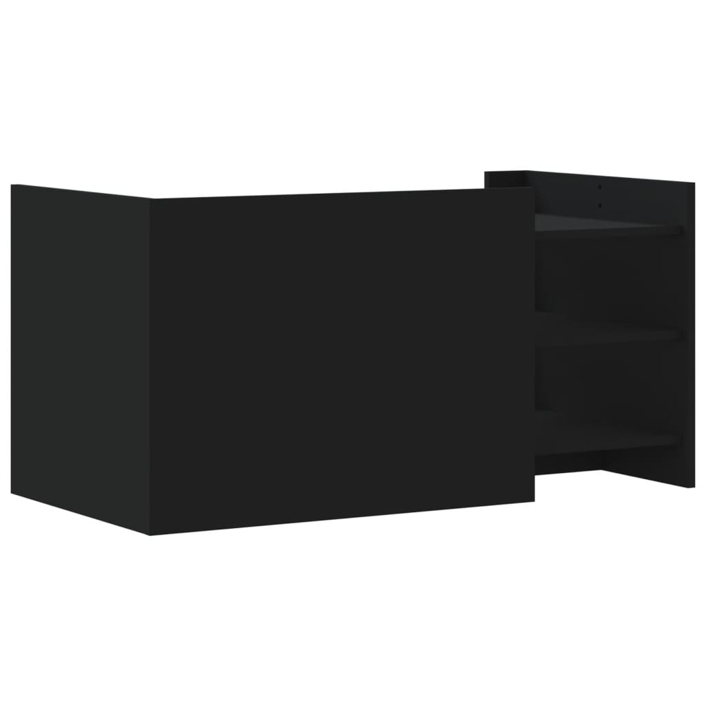 Tavolino da Salotto Nero 100x50x50 cm Legno Multistrato 848347