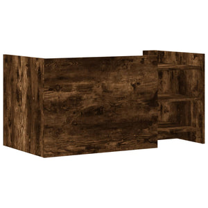 Tavolino Salotto Rovere Fumo 100x50x50 cm in Legno Multistrato