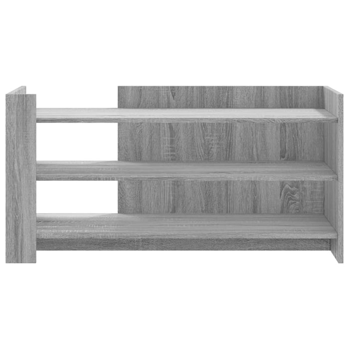 Tavolino Salotto Grigio Sonoma 100x50x50 cm Legno Multistrato 848351