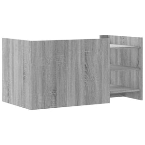 Tavolino Salotto Grigio Sonoma 100x50x50 cm Legno Multistrato 848351