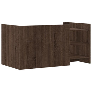 Tavolino Salotto Rovere Marrone 100x50x50 cm Legno Multistrato 848352