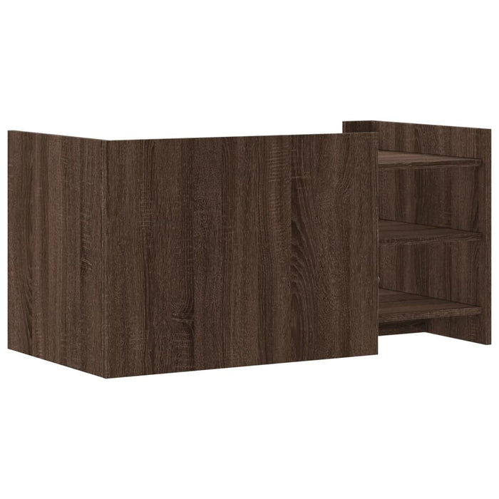 Tavolino Salotto Rovere Marrone 100x50x50 cm Legno Multistrato 848352