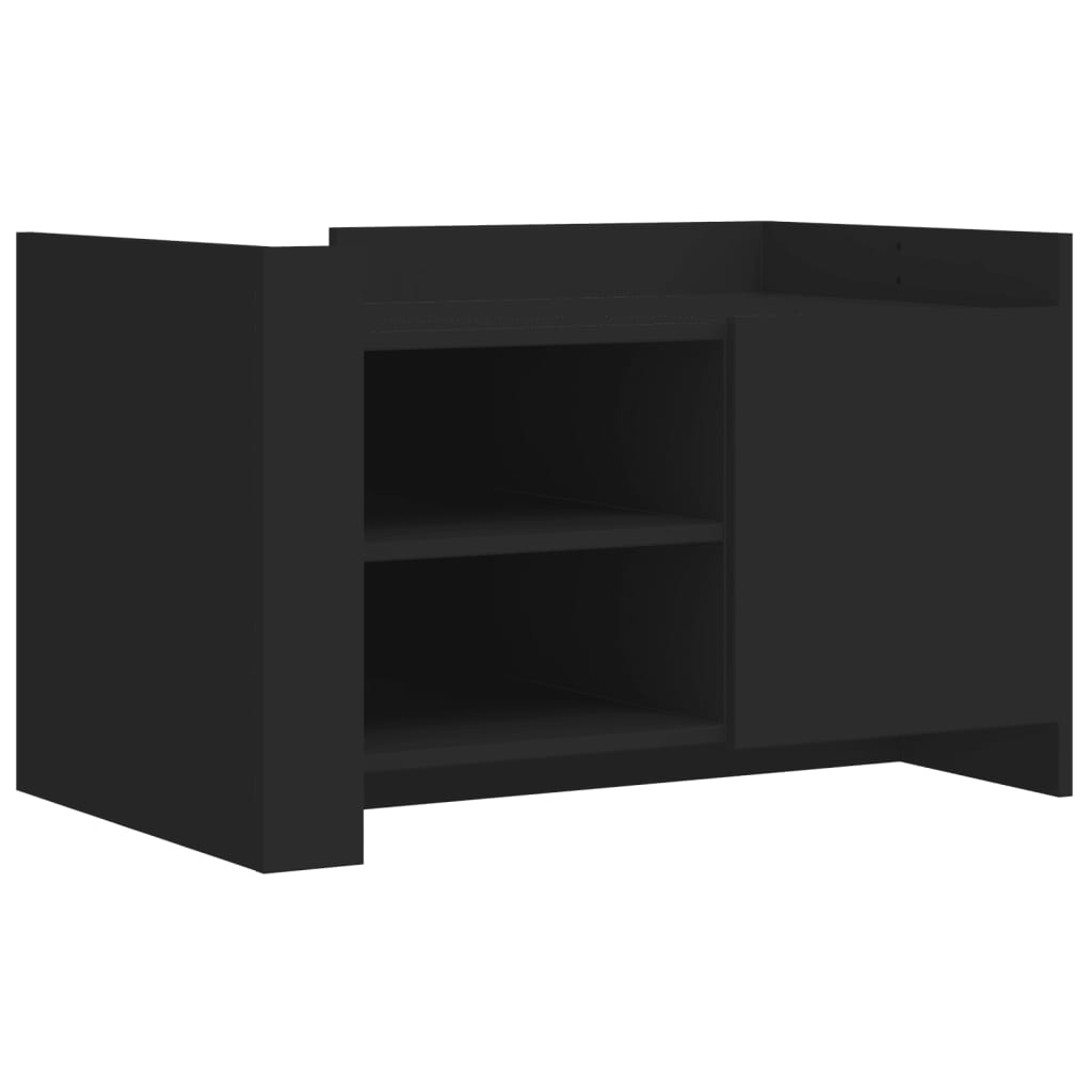 vidaXL Tavolino da Salotto Nero 80x50x50 cm in Legno Multistrato