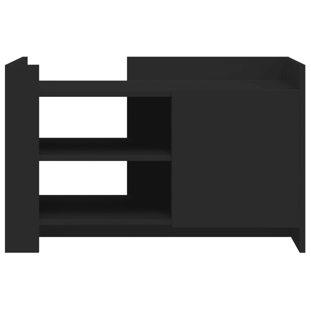 Tavolino da Salotto Nero 80x50x50 cm in Legno Multistrato 848354