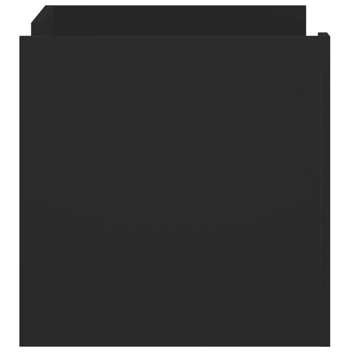 Tavolino da Salotto Nero 80x50x50 cm in Legno Multistrato 848354