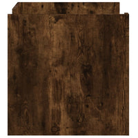 Tavolino da Salotto Rovere Fumo 80x50x50cm in Legno Multistrato 848357