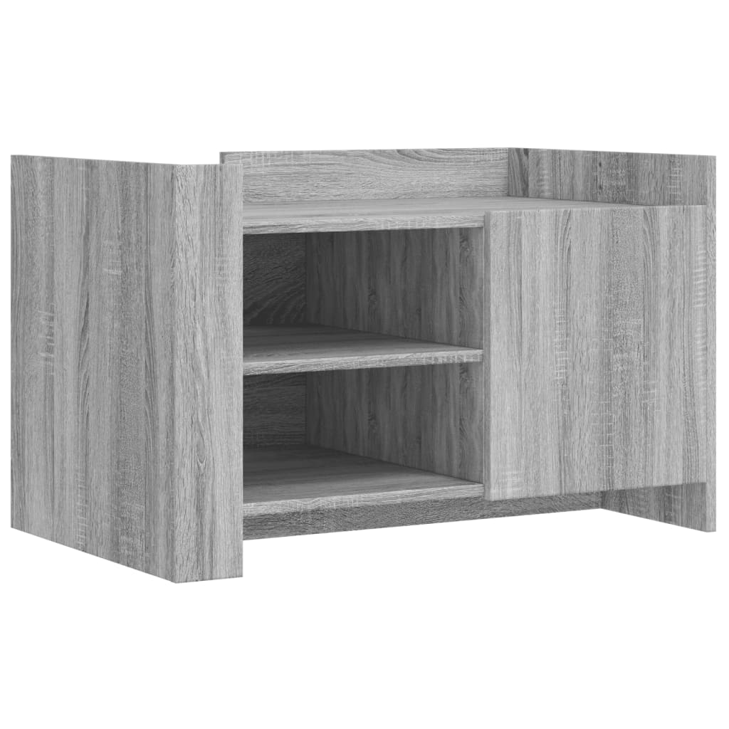 Tavolino Salotto Grigio Sonoma 80x50x50 cm Legno Multistrato 848358