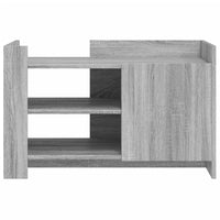 Tavolino Salotto Grigio Sonoma 80x50x50 cm Legno Multistrato