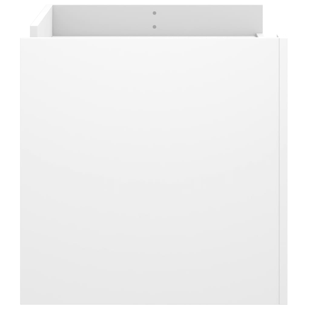 vidaXL Tavolino da Salotto Bianco 100x50x50 cm in Legno Multistrato