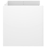 vidaXL Tavolino da Salotto Bianco 100x50x50 cm in Legno Multistrato